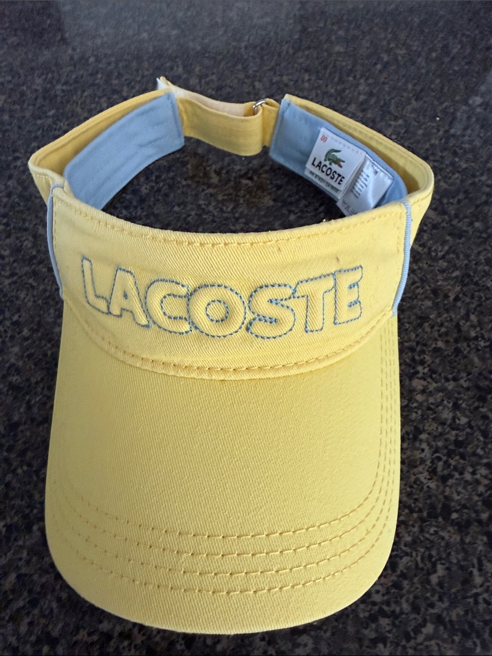 Lacoste Yellow Embroidered Visor